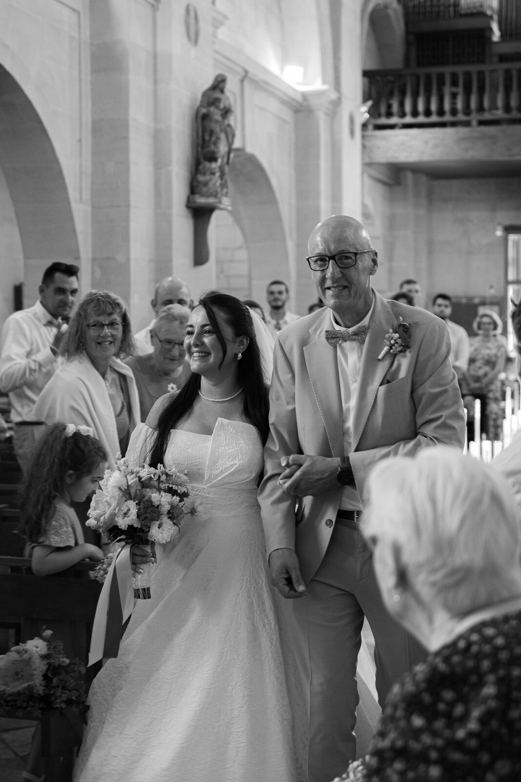 Entrée de la mariée à la cérémonie